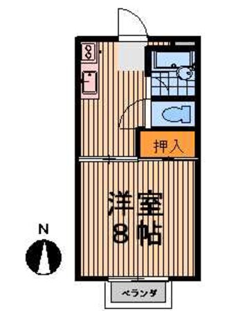 山形駅 徒歩22分 2階の物件間取画像